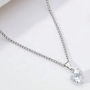 Colar em Aço Cirúrgico com Pingente de Coração em Zircônia