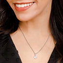 Colar em Aço Cirúrgico com Pingente de Coração em Zircônia